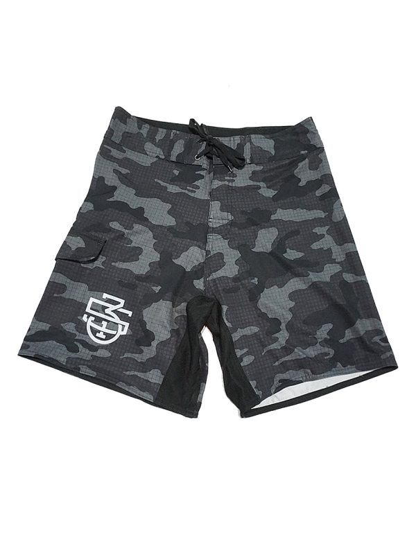 Black Camo Monogram Shorts Discount