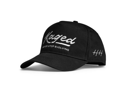 Kaged x Huega House | High-Profile Hat - Black For Sale