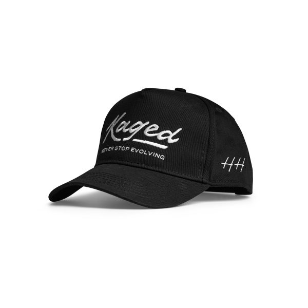 Kaged x Huega House | High-Profile Hat - Black For Sale