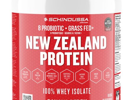 SCHINOUSSA NZ Whey Isolate + Probiotics (Banana Berry - 910 Grams) on Sale