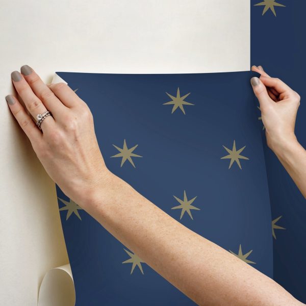 Star Splendor Premium Peel + Stick Wallpaper Roll on Sale