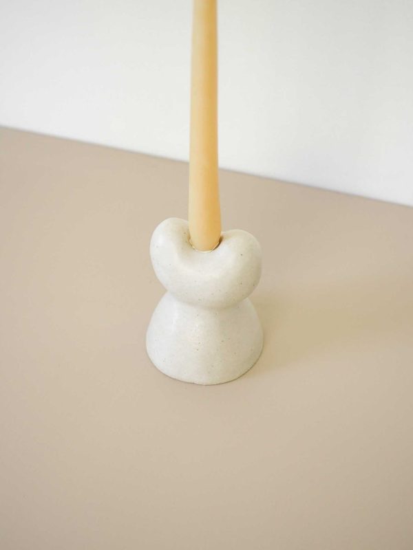 Burl Single Candle Holder Online now