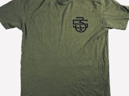 Discipline Skull Shirt - Army Green Online Hot Sale