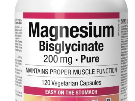 NATURAL FACTORS Magnesium Bisglycinate Pure (200 mg - 120 vcaps) Sale