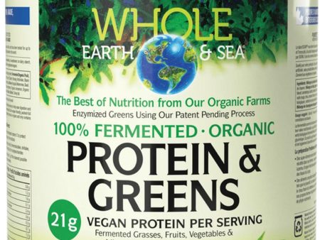 WHOLE EARTH & SEA  Fermented Organic Protein & Greens (Vanilla Chai - 656 g) For Cheap