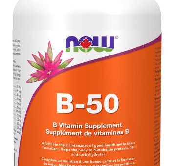 NOW Vitamin B 50 Complex (100 veg caps) Supply