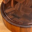 Walnut End Grain Round Butcher Block with Juice Groove Online Hot Sale