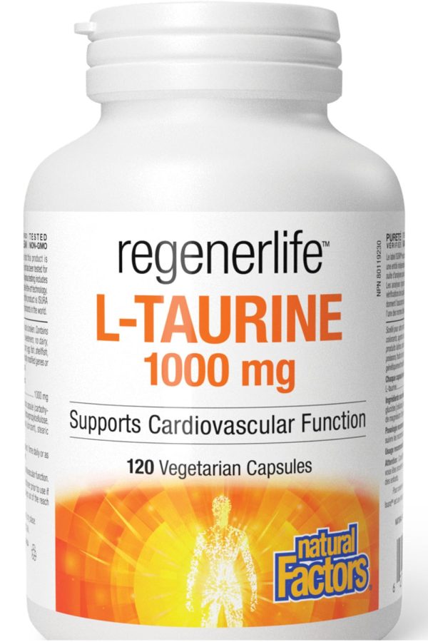 NATURAL FACTORS regenerlife L-Taurine 1000 mg (120 vcaps) xx For Discount