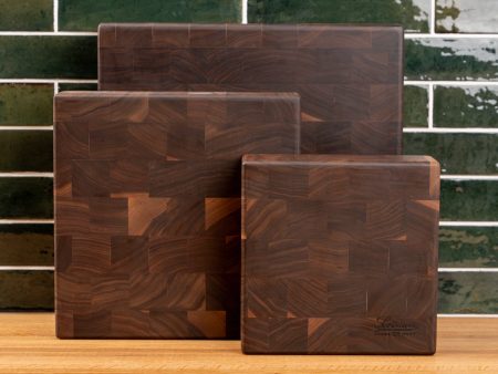 Walnut End Grain Square Butcher Block Online now