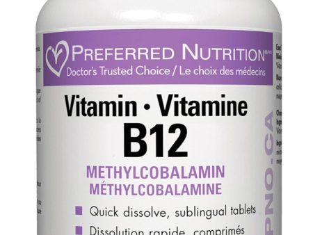 PREFERRED NUTRITION Vitamin B12 (1000 mcg - 90 tabs) Online Sale