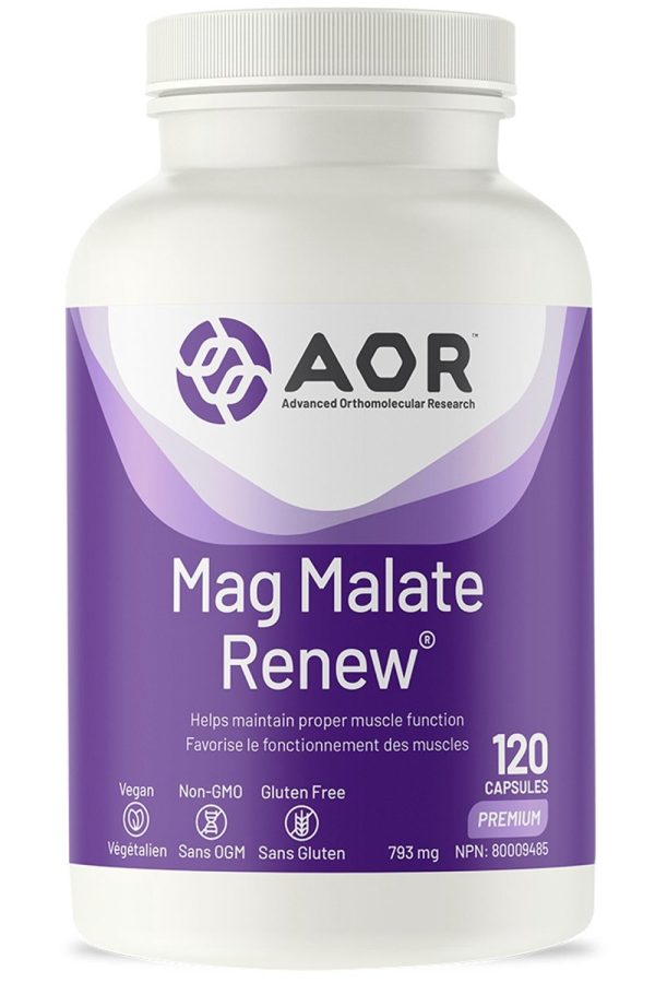 AOR Mag Malate Renew (120 caps) Online Hot Sale