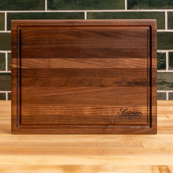 Walnut Butcher Block with Juice Groove For Discount