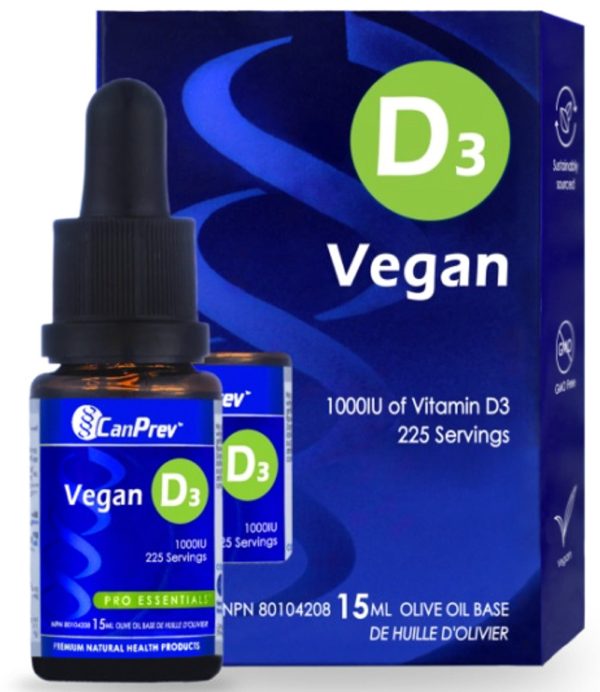 CANPREV D3 Drops 1000 IU Vegan (15 ml) Fashion