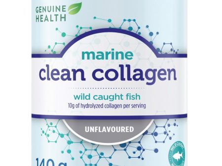 GENUINE HEALTH Clean Collagen Marine (Unflavoured 140g) on Sale