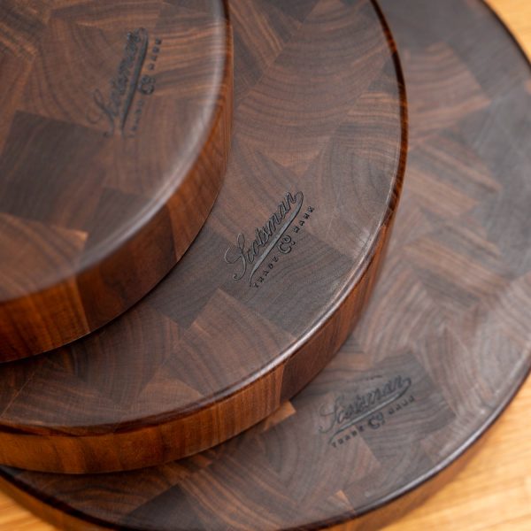 Walnut End Grain Round Butcher Block Discount