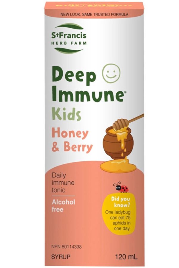 ST FRANCIS HERB FARM Deep Immune Syrup Kids (Honey & Berry - 120 ml) on Sale