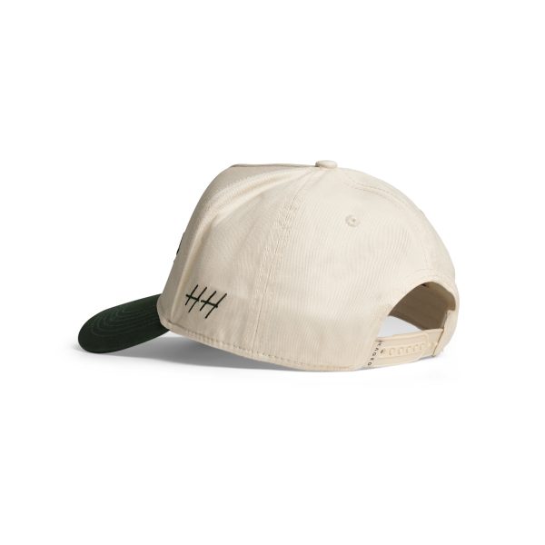 Kaged x Huega House | High-Profile Hat - Green & Natural For Cheap