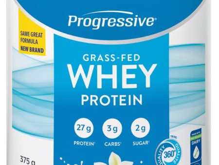 PROGRESSIVE - Grass Fed Whey Protein (Vanilla Delight - 375 gr) Online Sale