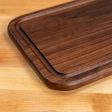 Walnut Rectangle Serving Board with Juice Groove Online