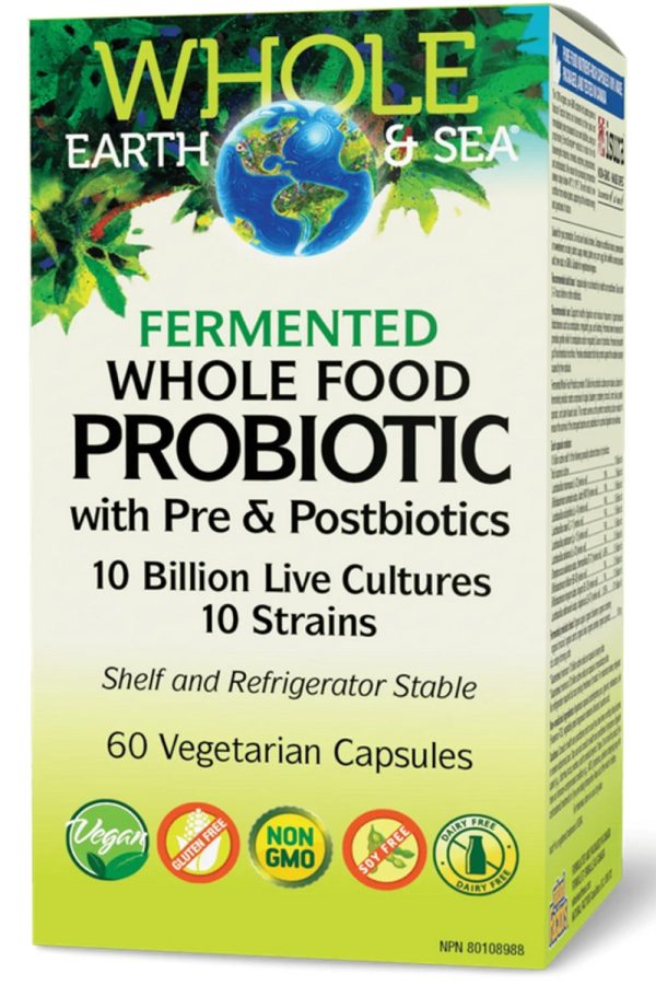 WHOLE EARTH & SEA Fermented Whole Food Probiotic (10 Billion - 60 vcaps) Online Sale