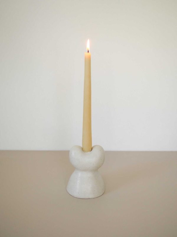 Burl Single Candle Holder Online now