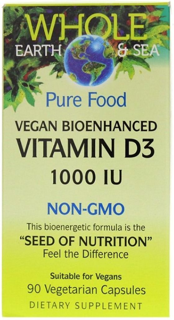 WHOLE EARTH & SEA Vegan Bioenhanced Vitamin D3 (1000 IU - 90 veg caps) Sale