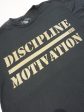 Discipline Over Motivation Tee - Black Gold For Cheap