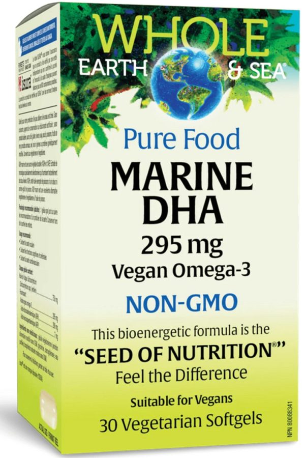 WHOLE EARTH & SEA Marine DHA Vegan Omega-3 (30 v-sgls) Online