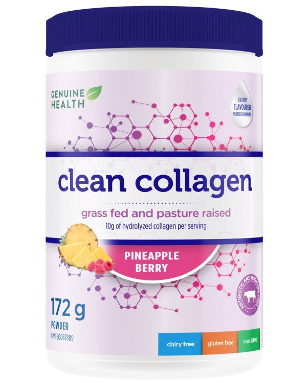 GENUINE HEALTH Clean Collagen Bovine (Pineapple Berry - 172 gr) For Discount