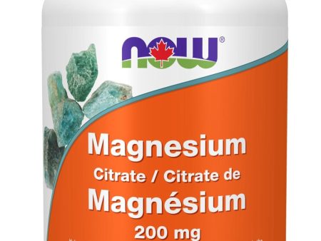 NOW Magnesium Citrate (200 mg 250 tabs) Fashion