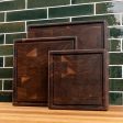 Walnut End Grain Square Butcher Block with Juice Groove Fashion