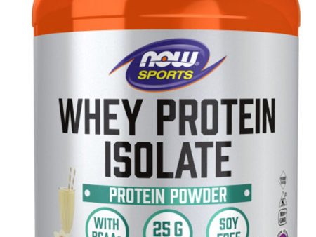 NOW SPORTS Whey Protein Isolate (Vanilla - 816 grams) Sale