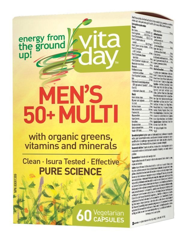 VITADAY Men s Multi 50+ (60 veg caps) Online Hot Sale