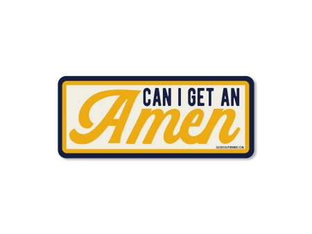 Can I Get An Amen Vinyl Sticker For Sale