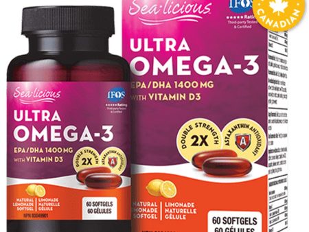 SEA-LICIOUS Ultra Omega-3 + Vitamin D3 (60 softgels) Online