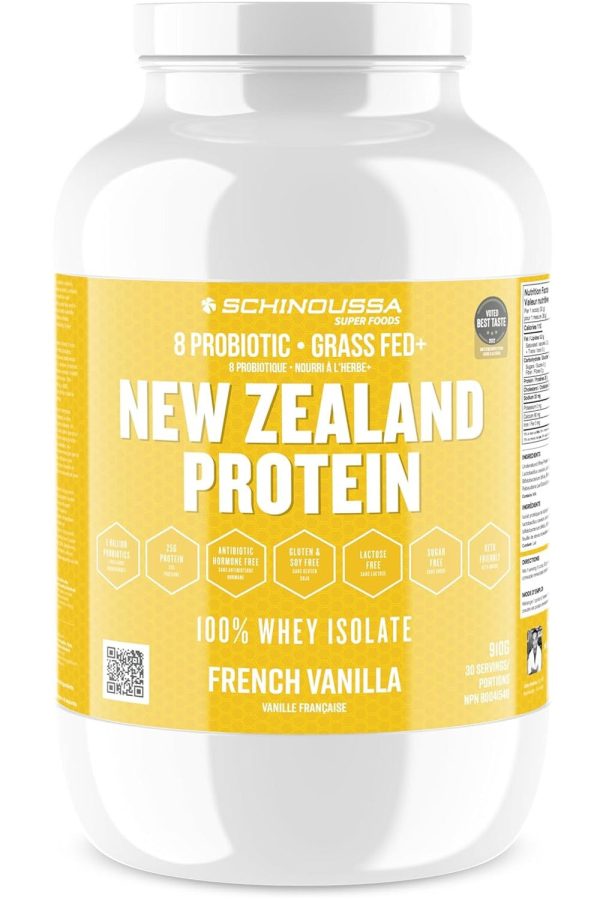 SCHINOUSSA NZ Whey Isolate + Probiotics (Vanilla - 910 gr) For Sale