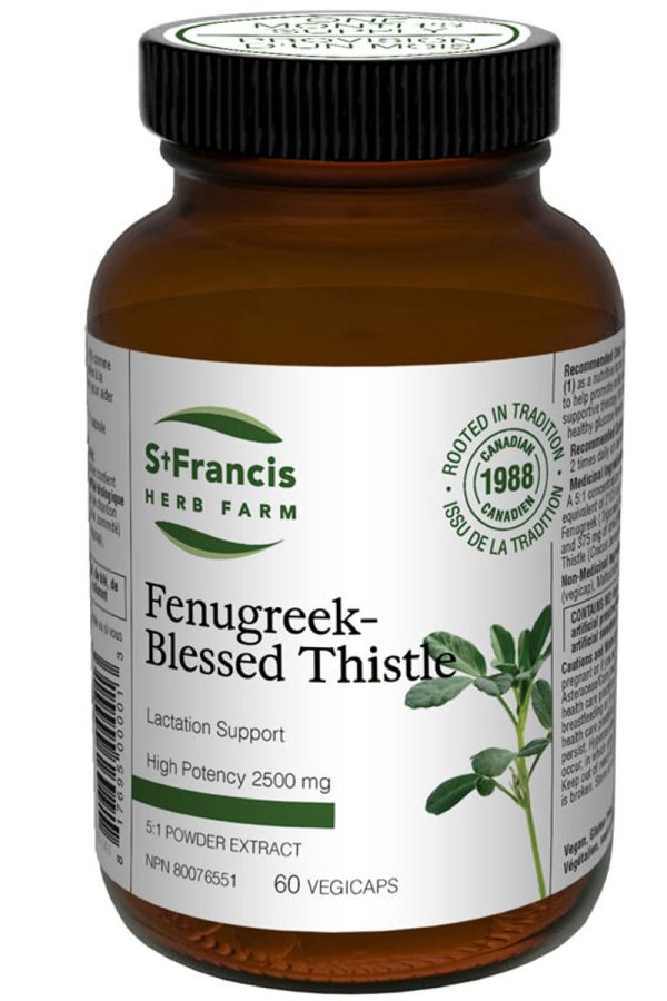 ST FRANCIS HERB FARM Fenugreek Blessed Thistle (500 mg - 60 caps) Cheap