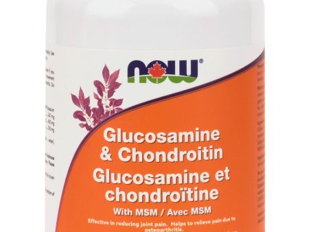 NOW Glucosamine & Chondroitin (Plus MSM - 180 caps) Online Hot Sale