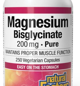 NATURAL FACTORS Magnesium Bisglycinate Pure (200 mg - 250 veg caps) Online