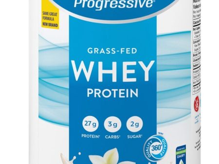 PROGRESSIVE - Grass Fed Whey Protein (Vanilla Delight - 850 gr) Online now