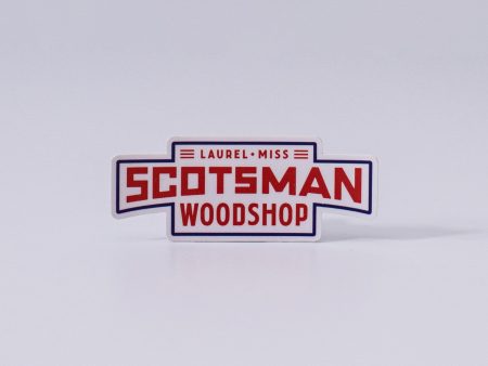 White Scotsman Woodshop Die Cut Decal For Discount