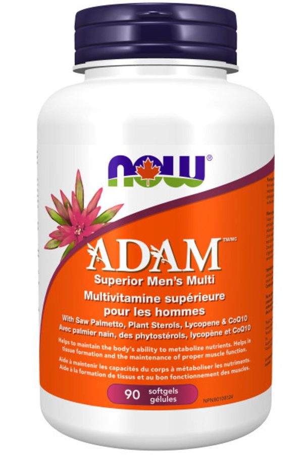 NOW ADAM Superior Men s Multi  (Iron Free - 90 sgels) For Sale