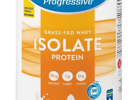 PROGRESSIVE Grass Fed Whey Isolate (Unflavoured - 850 Grams) Online Hot Sale