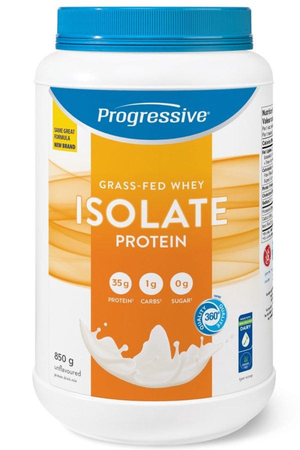 PROGRESSIVE Grass Fed Whey Isolate (Unflavoured - 850 Grams) Online Hot Sale