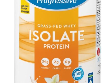 PROGRESSIVE Grass Fed Whey Isolate (Vanilla Delight - 850 gr) Online