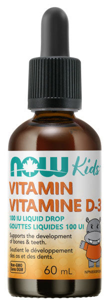 NOW Kids Vitamin D3 (100 IU - 60 ml) Online now