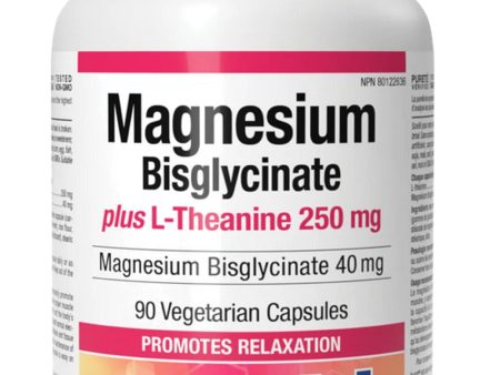 NATURAL FACTORS Magnesium Bisglycinate 100 mg plus L-Theanine 125 mg (90 vcaps) Online now