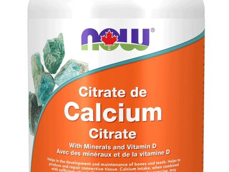 NOW Calcium Citrate with Minerals & Vitamin D (100 tablets) on Sale