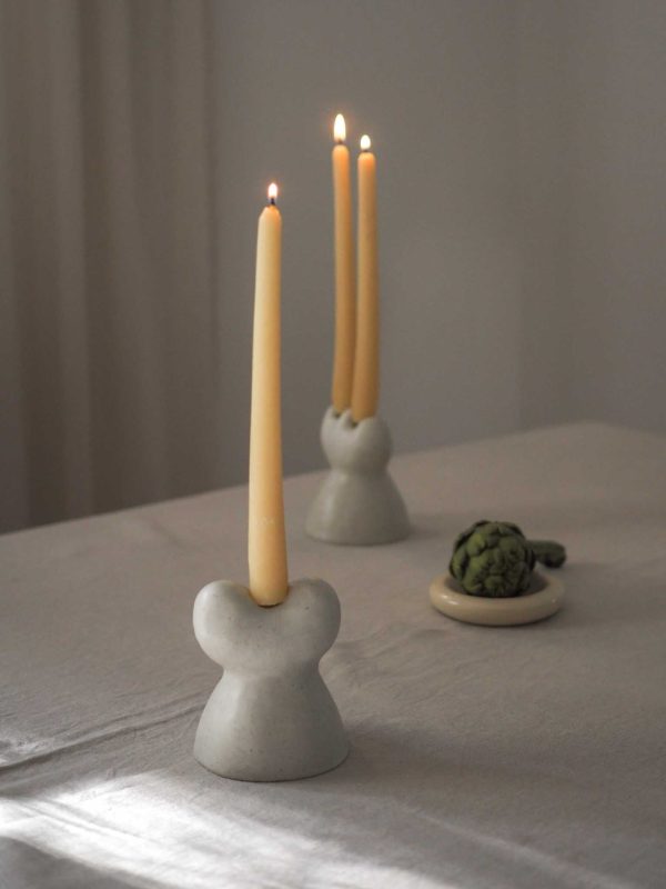 Burl Single Candle Holder Online now