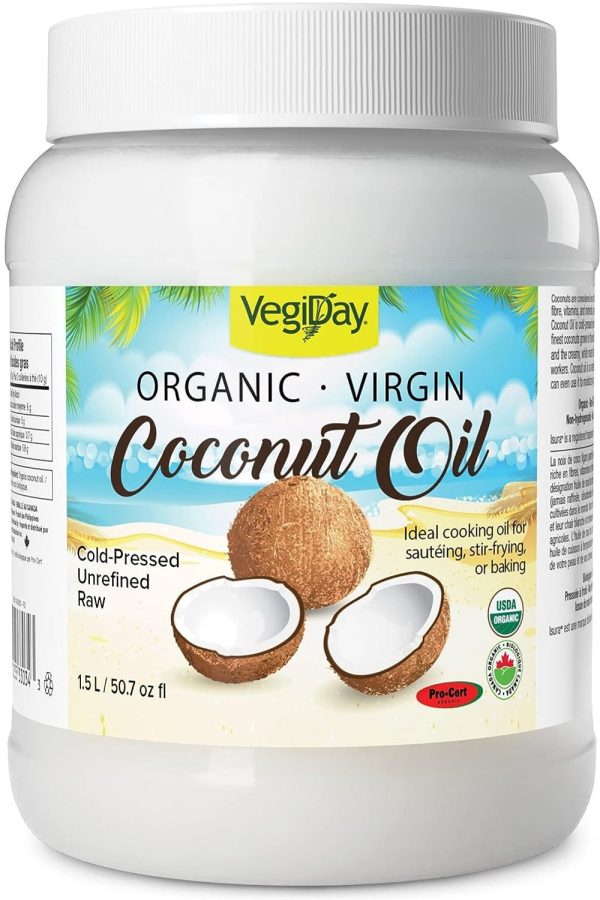 VEGIDAY Organic Virgin Coconut Oil (1.5 L) Online now